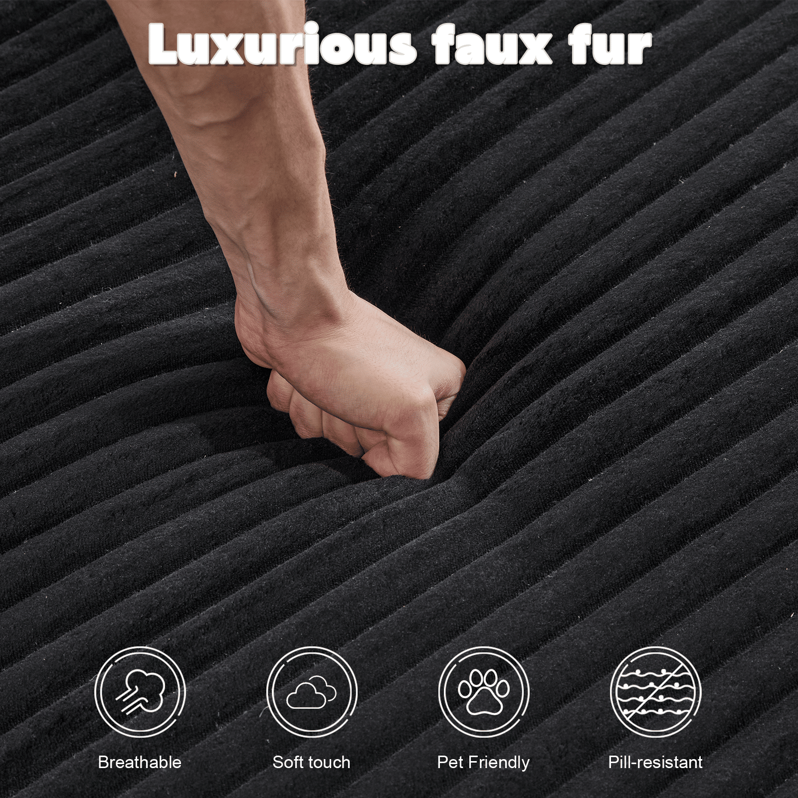 Double Chaise Lounge Chair Indoor,Oversized Upholstered Sleeper Cloud Couch,Deep Seat Luxury Sofa Bed,Sectional Sofa Chaise Love-seat,Corduroy Reading Chair for Living Room,No Assembly Required - luxuryhomedecoridea.com