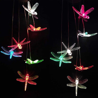 Yard Decor Lights; Solar Butterfly Chimes; 2023 Gifts for Mom/Dad/Women/Grandma/Wife/Daughter/Sister/Aunt/Nana/Grandfather/ ; Father Birthday Gifts; Mother Day Outdoor Decor; Gardening Gift - luxuryhomedecoridea.com