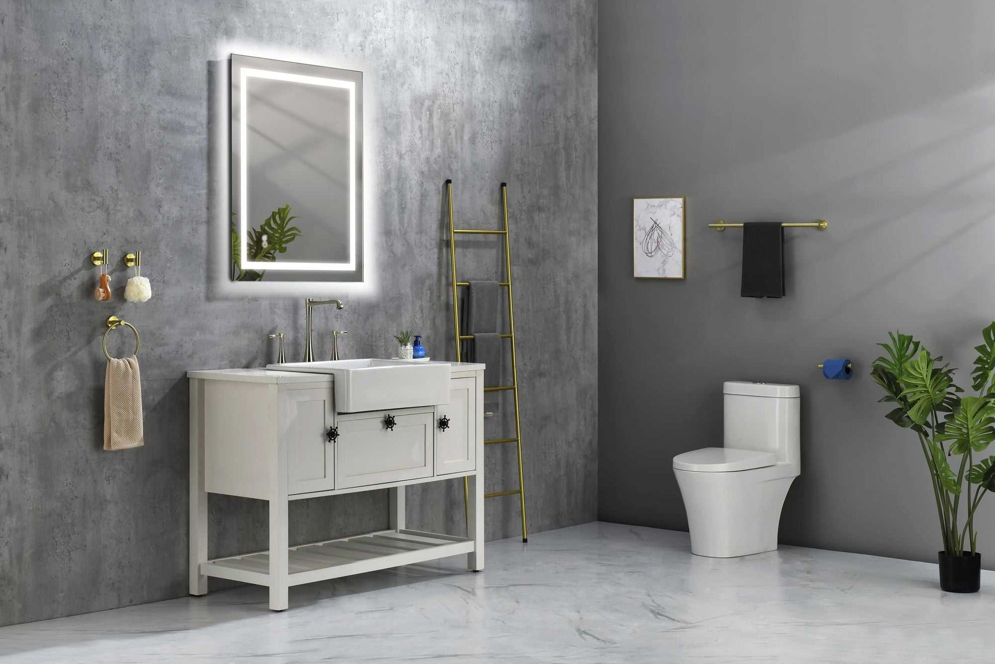36*28 LED Mirror for Bathroom with Lights; Dimmable; Anti-Fog; Lighted Bathroom Mirror with Smart Touch Button; Memory Function - luxuryhomedecoridea.com