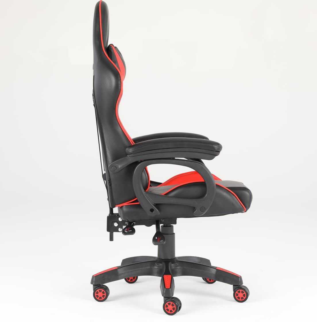 Luxury Home Furniture Ergonomic Recliner PU Leather Racing Gaming Chair In Nylon Racing Base - luxuryhomedecoridea.com