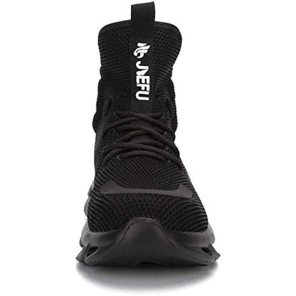 JIEFU Work Safety Boots Breathable Lightweight Reliable Durable Steel Toe Industrial Construction Shoes - luxuryhomedecoridea.com