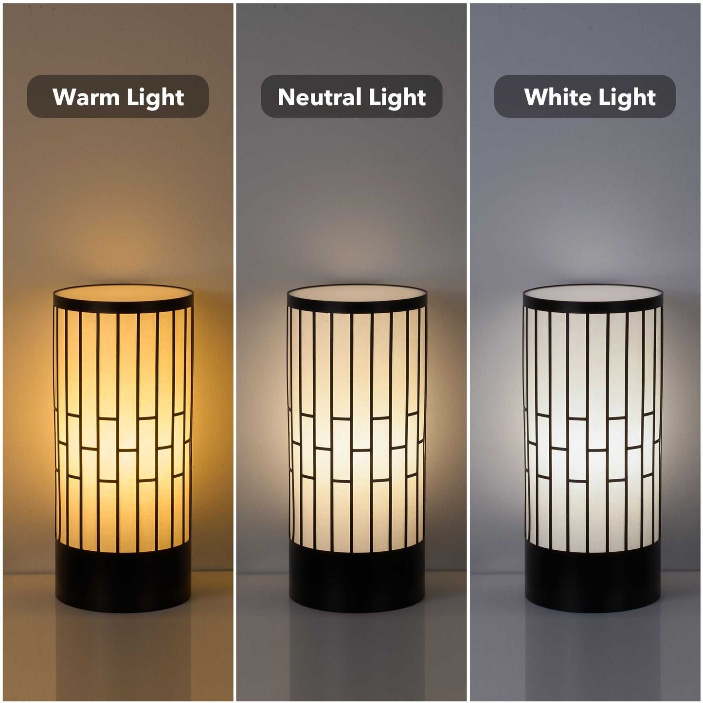 Japanese Style Floor Lamp, Cylindrical Table Floor Lamp with Fabric Shade, Warm Ambient LED Lamp for Living Room, Bedroom, Reading Nook, Minimalist Home Decor - luxuryhomedecoridea.com