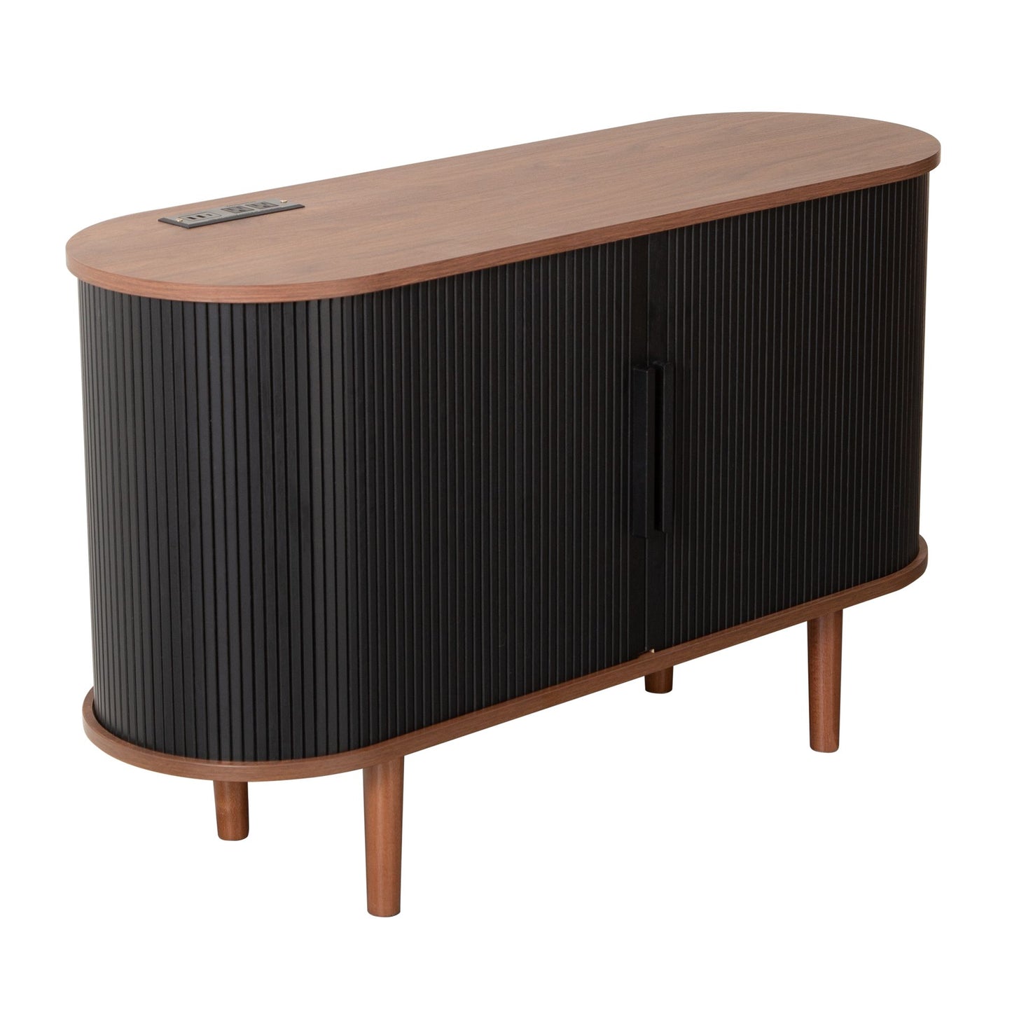 Fralimk Sideboard Buffet Cabinet with Storage, Modern Fluted Storage Cabinet for Dining Room, Tambour Door Console Table for Living Room, Office Storage Cabinet or TV Stand, Accent Sideboard Cabinet - luxuryhomedecoridea.com