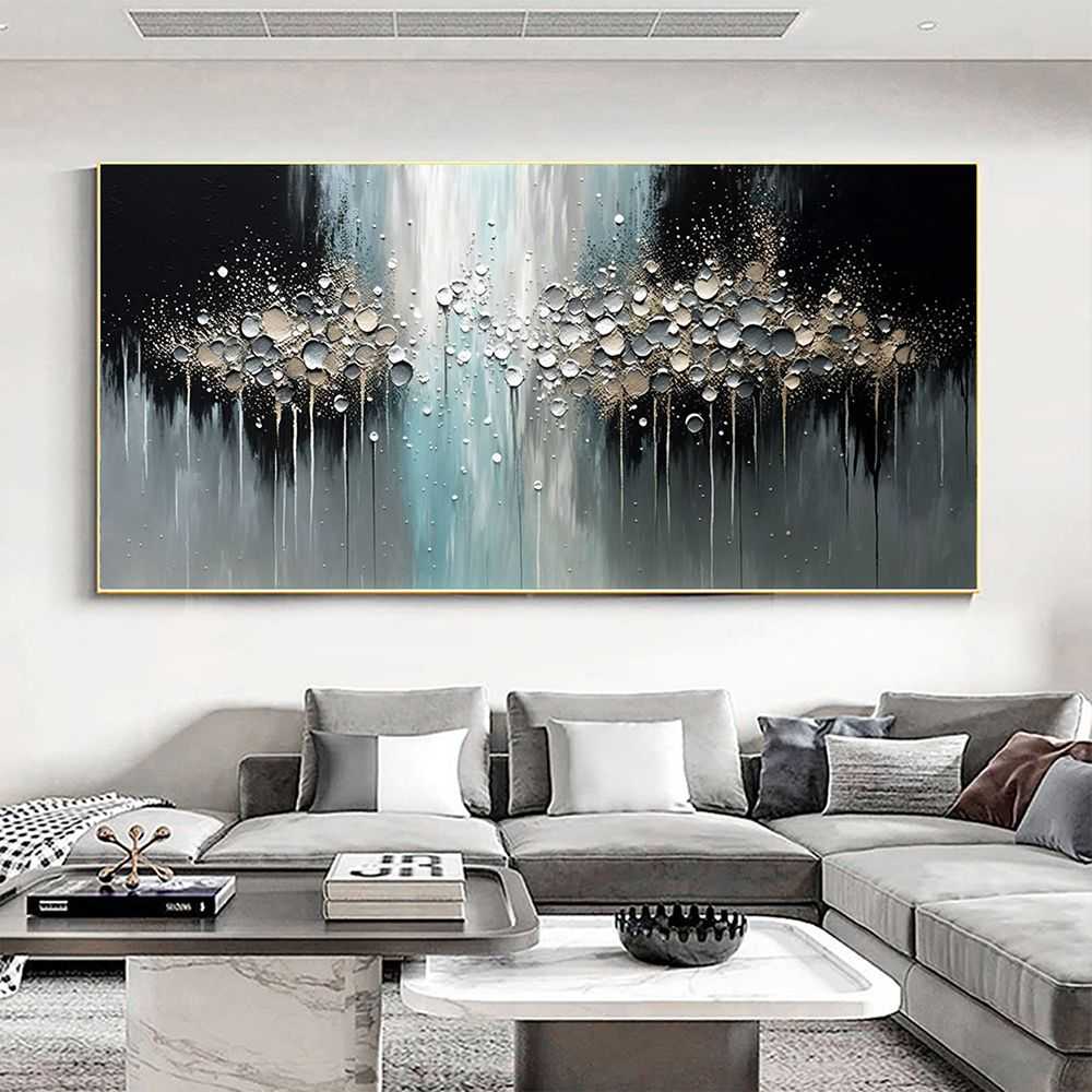 Handmade Oil Painting Abstract Texture Oil Painting On Canvas Large Wall Art Original White Painting Minimalist Art Custom Painting Modern Living Room Decor - luxuryhomedecoridea.com