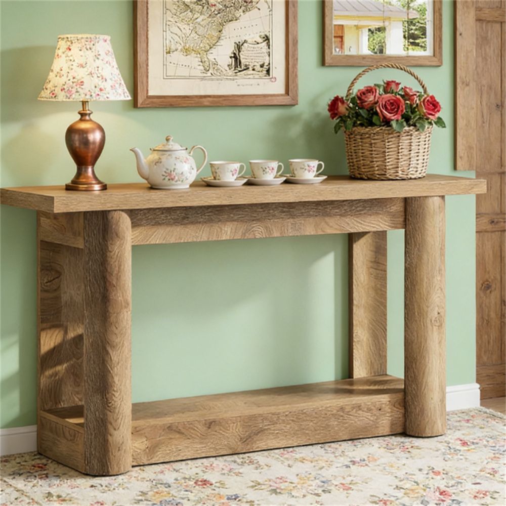 Main control desk, farmhouse entrance table, sofa table, entrance table, storage desk luxury home decor