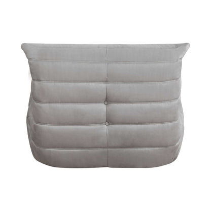 Luxury Accent Chair Button-Tufted Detail Gray Microfiber Comfy Chair Living Room Furniture 1pc - luxuryhomedecoridea.com