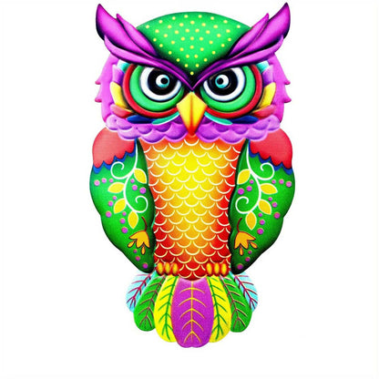 1pc Metal Owl Wall Decor, Outside Garden Decoration, Yard Art Outdoor Patio Fence Lawn Ornament, Home Decor, Room Decor, Party Supplies, Birthday Gift, Holiday Decor - luxuryhomedecoridea.com