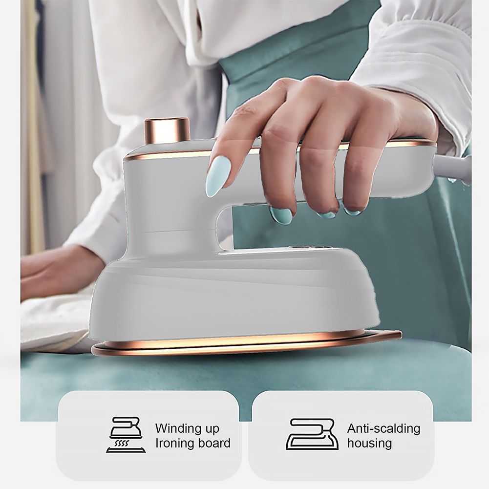 Professional Mini Steam Iron Handheld Portable Garment Steamer Dry Wet Double Clothes Fabric Ironing Machine for Home and Travel; with Ironing Board Pad - luxuryhomedecoridea.com
