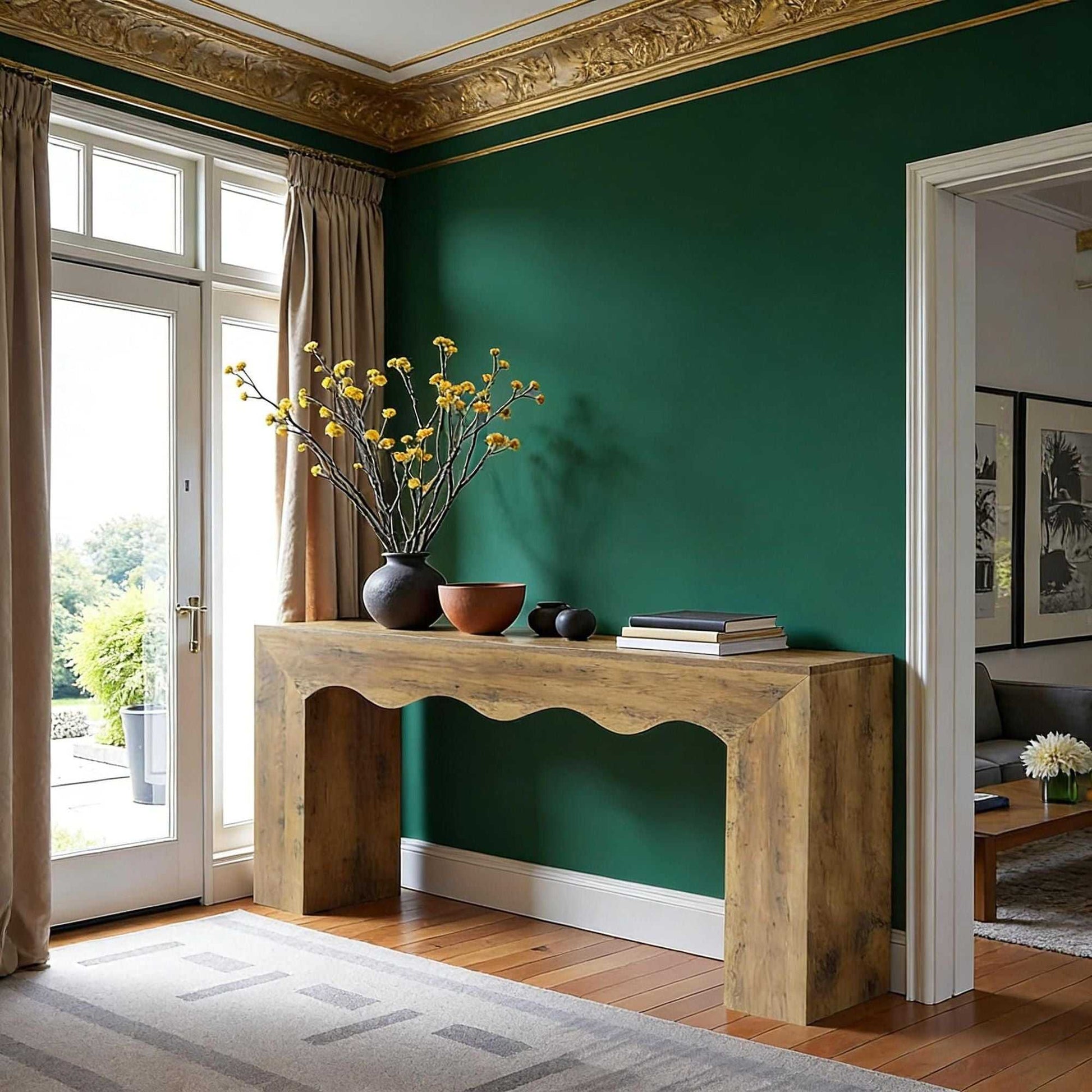 Console Table, Wooden Sofa Table Entryway Table with Storage - luxuryhomedecoridea.com