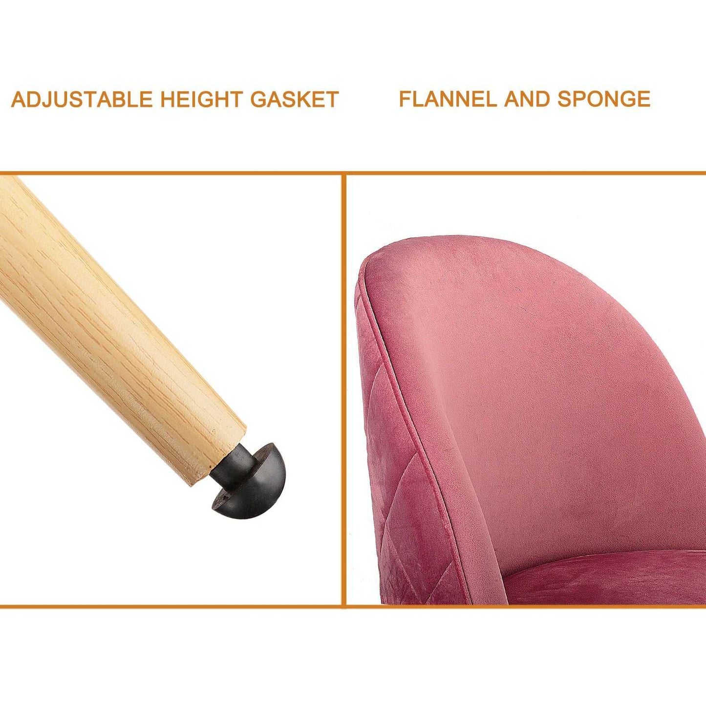 Living Room Chairs Velvet Chairs Side Chairs Modern Style Upholstered Armchairs for Leisure, Restaurant, Makeup, Set of 2 - luxuryhomedecoridea.com