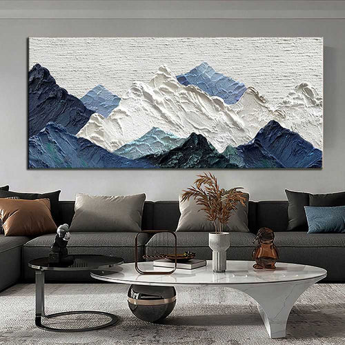 Handmade Oil Painting Thick Texture Abstract Landscape Oil Painting Gorgeous Abstract Landscape 3D Wall Art on Canvas Serene Abstract Landscape 3D Large Wall Art - luxuryhomedecoridea.com