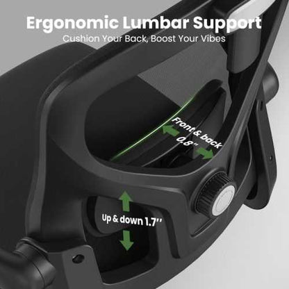 Ergonomic Office Chair High Back Computer Desk Chair with Headrest Armrests and Adjustable Lumbar Support Comfortable Swivel Task Chair for Home Office Study Room Black - luxuryhomedecoridea.com