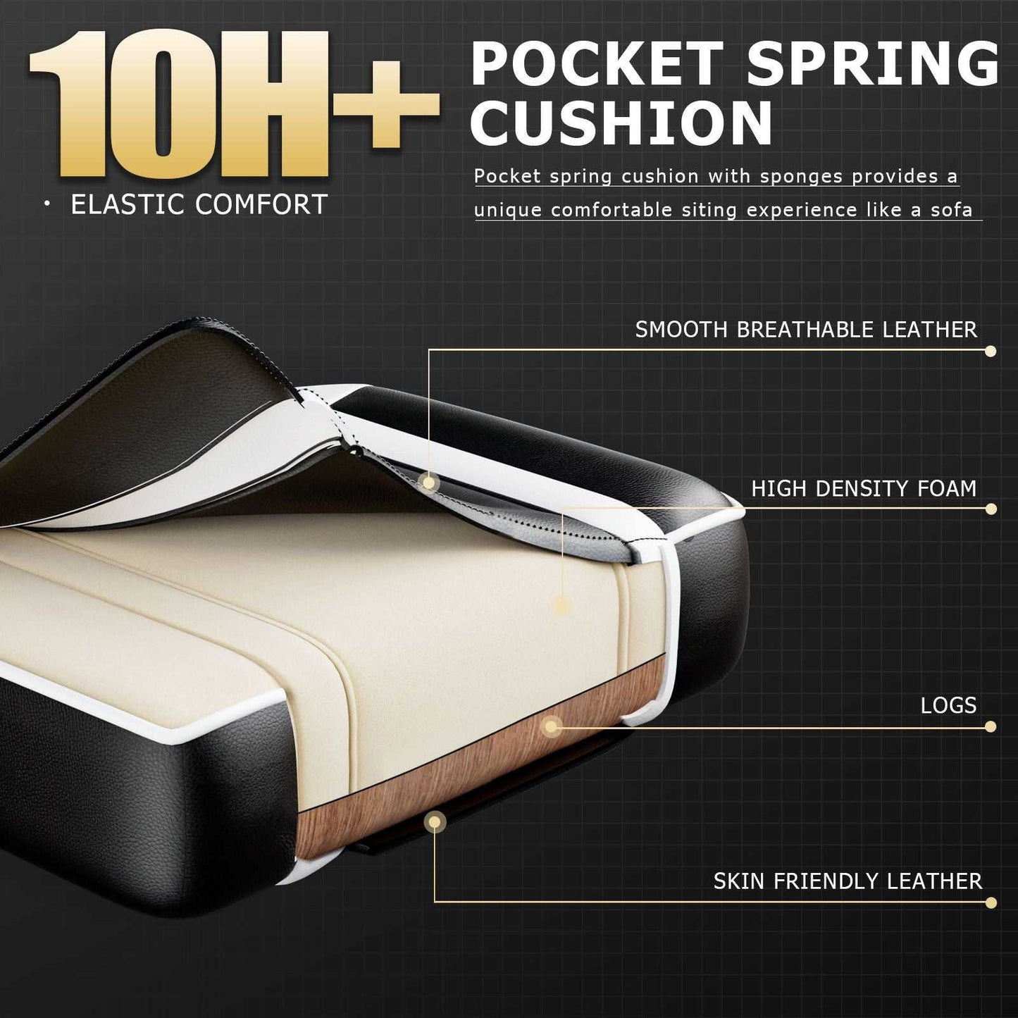Video Game Chairs for Adults, PU Leather Gaming Chair with Footrest, 360°Swivel Adjustable Lumbar Pillow Gamer Chair, Comfortable Computer Chair for Heavy People - luxuryhomedecoridea.com