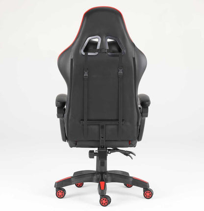 Luxury Home Furniture Ergonomic Recliner PU Leather Racing Gaming Chair In Nylon Racing Base - luxuryhomedecoridea.com