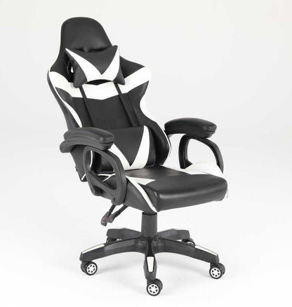 Luxury Home Furniture Ergonomic Recliner PU Leather Racing Gaming Chair In Nylon Racing Base - luxuryhomedecoridea.com
