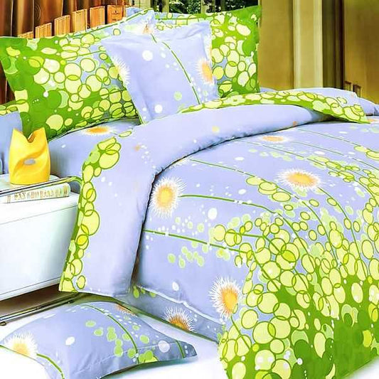Blancho Bedding - [Dandelion Dream] Luxury 6PC Mini Bed In A Bag Combo 300GSM (King Size) - luxuryhomedecoridea.com