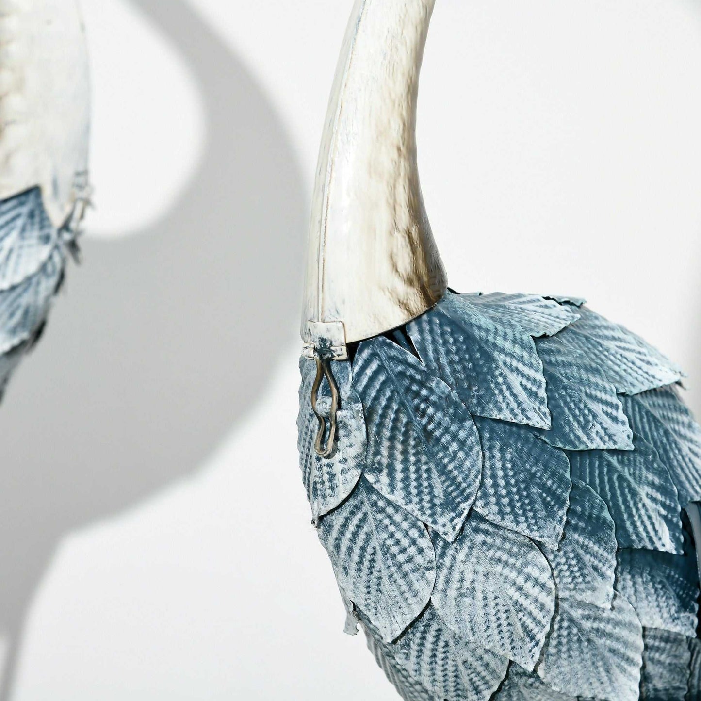 2-Piece Crane Garden Sculptures Blue for Lawn Patio Backyard Decoration 28.5"-29" - luxuryhomedecoridea.com