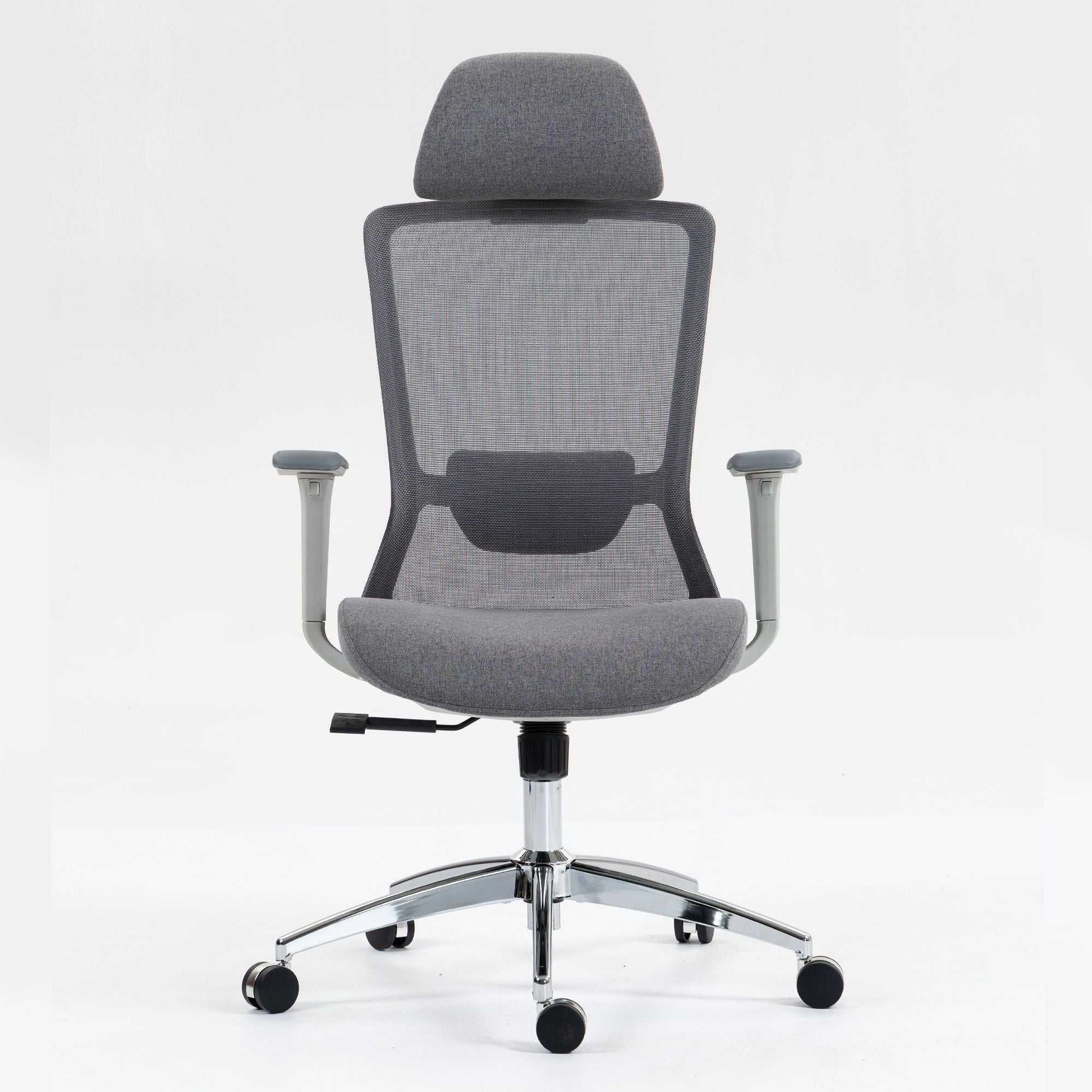 Ergonomic Mesh Office Chair with Adjustable Headrest and Lumbar Support, Breathable Back Design for Home and Office Use 8322H - luxuryhomedecoridea.com