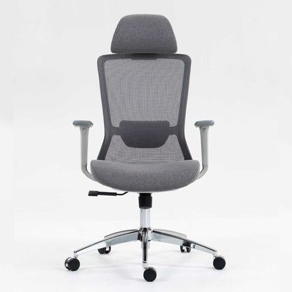 Ergonomic Mesh Office Chair with Adjustable Headrest and Lumbar Support, Breathable Back Design for Home and Office Use 8322H - luxuryhomedecoridea.com