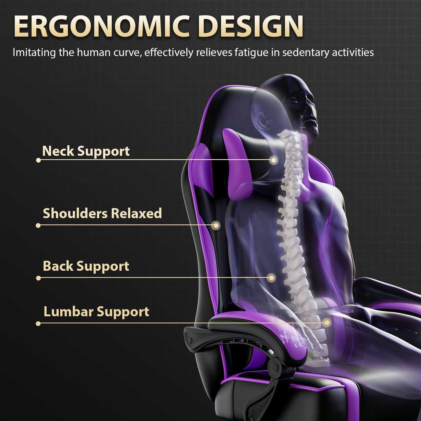 Video Game Chairs for Adults, PU Leather Gaming Chair with Footrest, 360°Swivel Adjustable Lumbar Pillow Gamer Chair, Comfortable Computer Chair for Heavy People - luxuryhomedecoridea.com