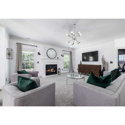 Modern Sputnik Chandelier Lighting 10 Lights with Adjustable Arms Chrome Pendant Lighting - luxuryhomedecoridea.com