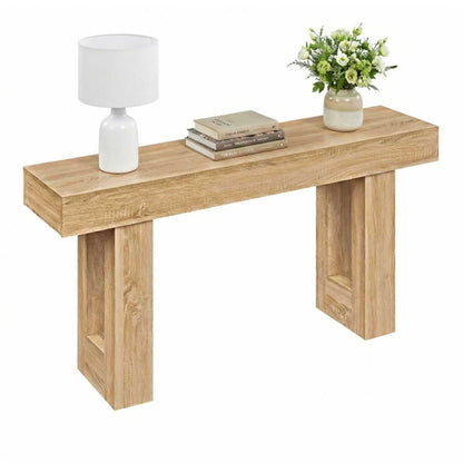 63" Farmhouse Console Table, Narrow Entryway Table with Spacious Bottom Storage - luxuryhomedecoridea.com