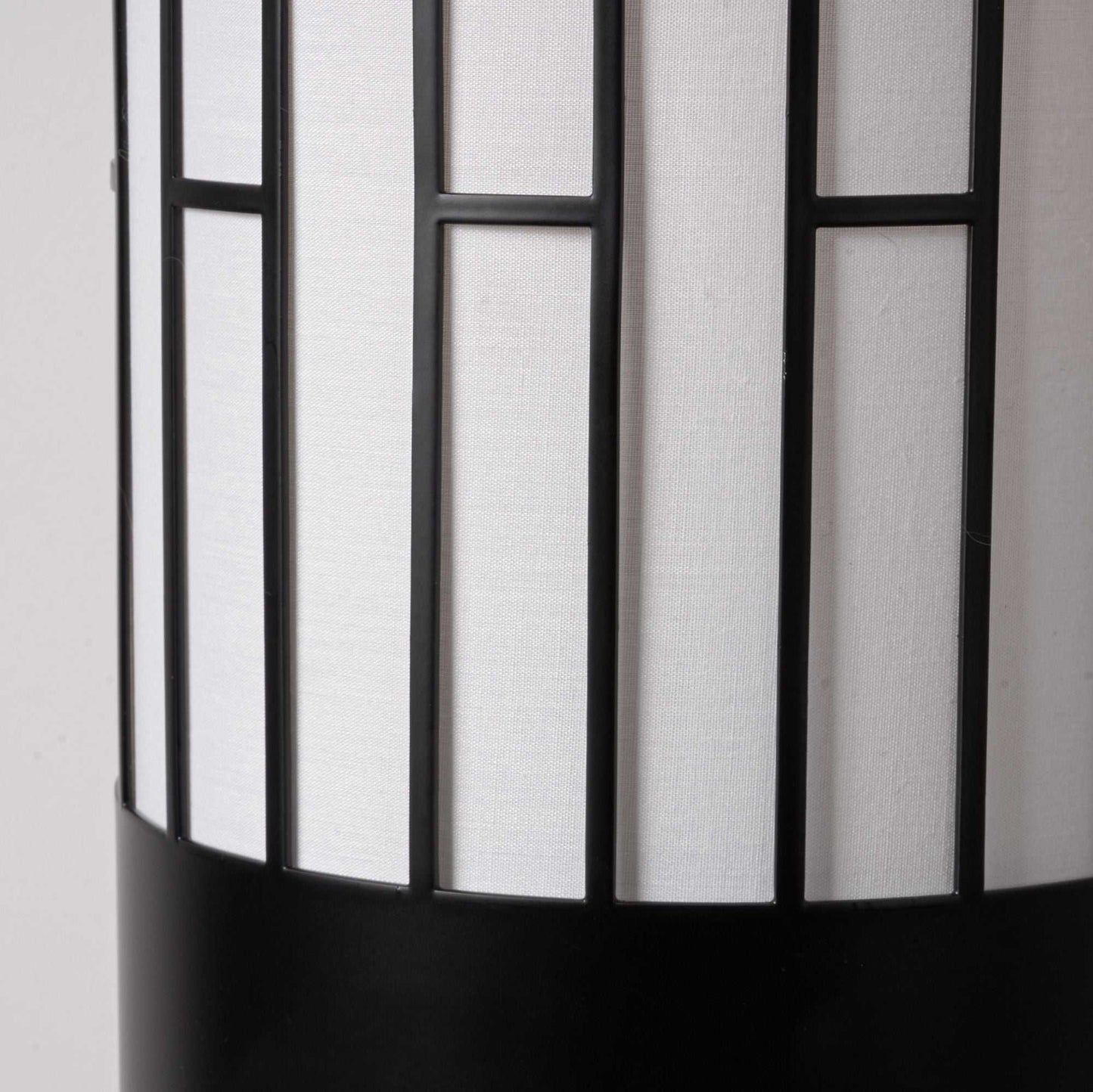 Japanese Style Floor Lamp, Cylindrical Table Floor Lamp with Fabric Shade, Warm Ambient LED Lamp for Living Room, Bedroom, Reading Nook, Minimalist Home Decor - luxuryhomedecoridea.com