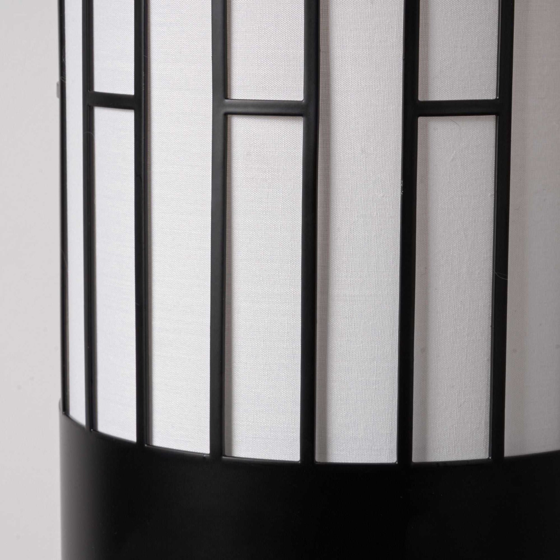 Japanese Style Floor Lamp, Cylindrical Table Floor Lamp with Fabric Shade, Warm Ambient LED Lamp for Living Room, Bedroom, Reading Nook, Minimalist Home Decor - luxuryhomedecoridea.com