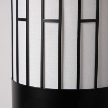 Japanese Style Floor Lamp, Cylindrical Table Floor Lamp with Fabric Shade, Warm Ambient LED Lamp for Living Room, Bedroom, Reading Nook, Minimalist Home Decor - luxuryhomedecoridea.com
