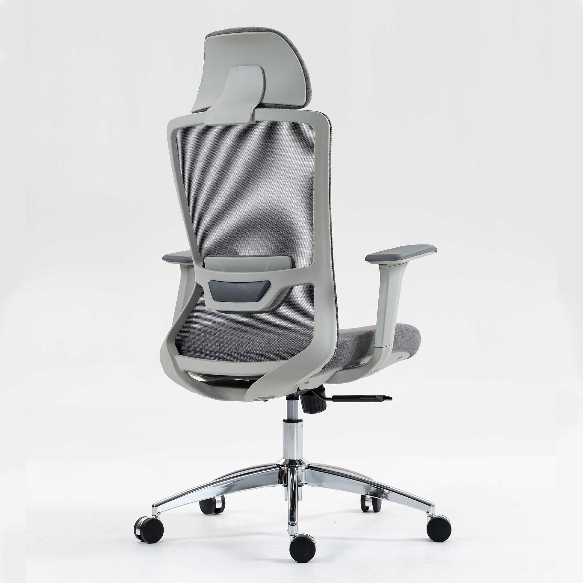 Ergonomic Mesh Office Chair with Adjustable Headrest and Lumbar Support, Breathable Back Design for Home and Office Use 8322H - luxuryhomedecoridea.com