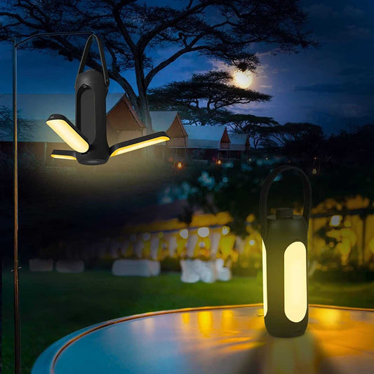 Camping Lights; Freefolding Rechargeable LED Camping Lantern; 10000mAh Super Large; 3 Light Modes & SOS Signal Great for Camping; Hurricane Emergency Kits and Travel - luxuryhomedecoridea.com