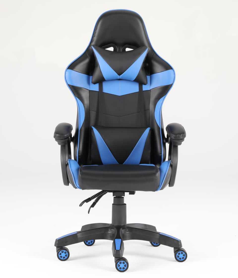 Luxury Home Furniture Ergonomic Recliner PU Leather Racing Gaming Chair In Nylon Racing Base - luxuryhomedecoridea.com