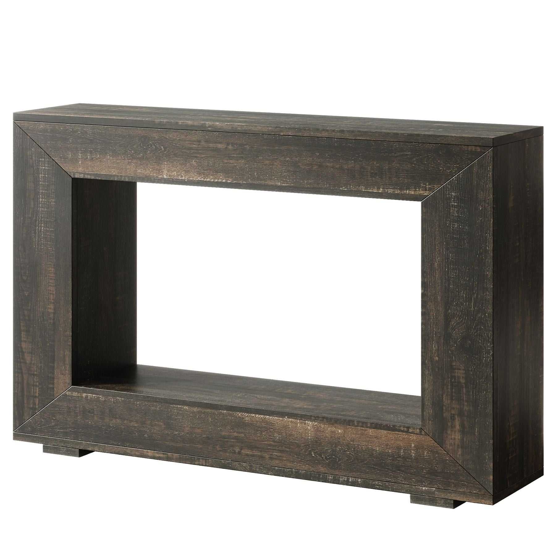 Farmhouse Console Table, Rustic Wood Entryway Sofa Table with Storage - luxuryhomedecoridea.com