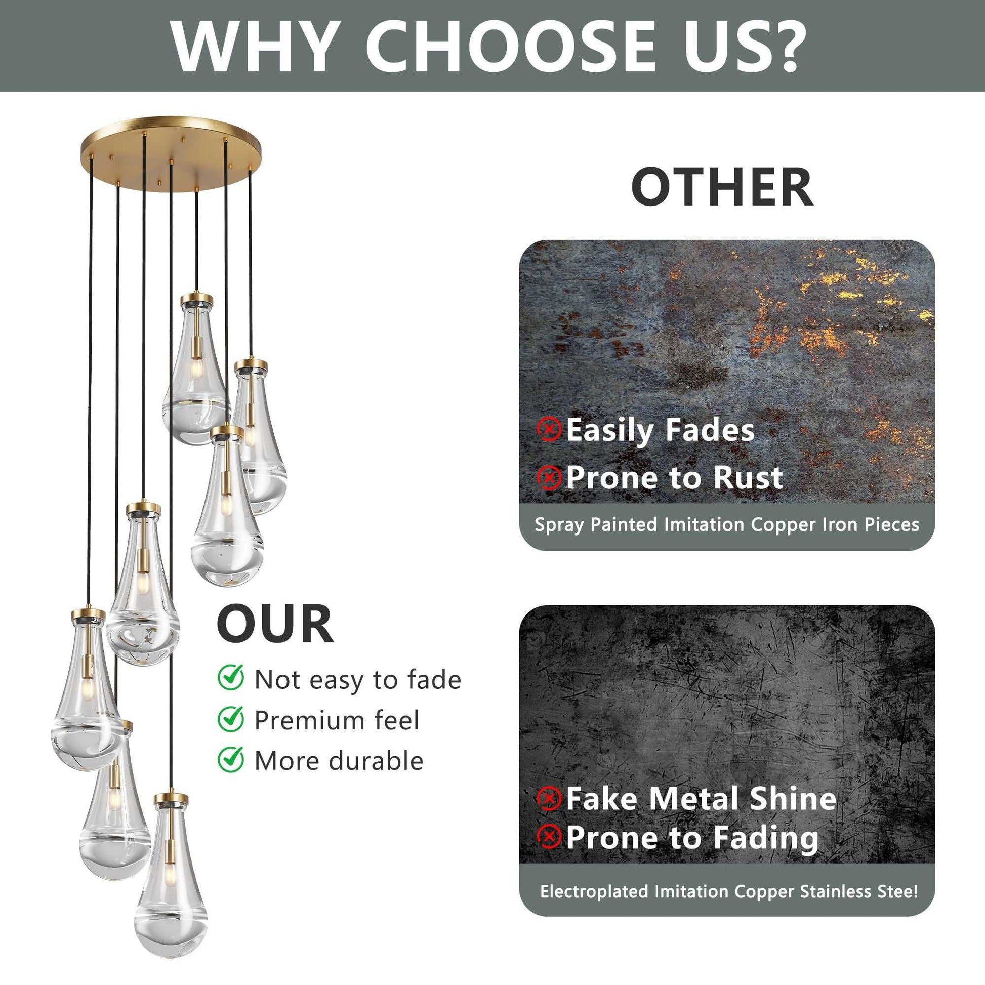 7 Light Dining Room Pendant Light, Large Chandelier Adjustable Hanging Line, Living Room Pendant Light, Foyer Chandelier, Stairwell Pendant Lights, Bedroom - luxuryhomedecoridea.com
