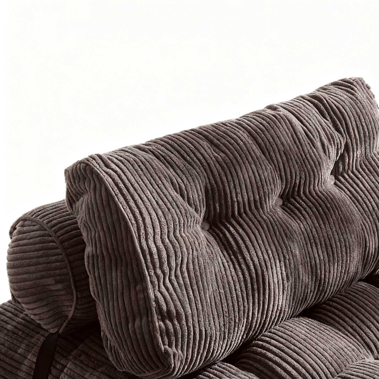 Modern Memory Foam Compressed Sofa Chair,Folding Sofa Bed, Convertible Sleeping Chair With Backrest Support And Soft Corduroy Fabric,Fold Couch Bed With Pillow For Small Spaces - luxuryhomedecoridea.com