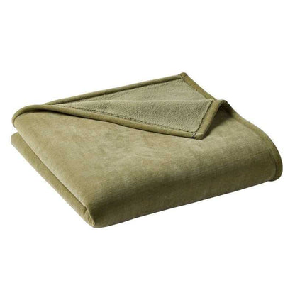 Wexford Super Soft Luxury Chenille Blanket , Full/Queen Size, Dark Cilantro - luxuryhomedecoridea.com