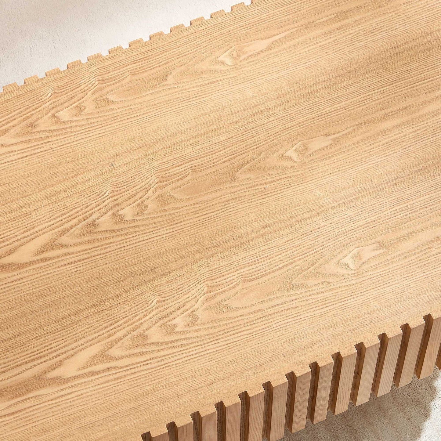 43.70 Inch Modern Handcraft Drum Coffee Table Oval Coffee Table for Living Room,Small Wooden Coffee Table with Sturdy Pedestal for Office - luxuryhomedecoridea.com