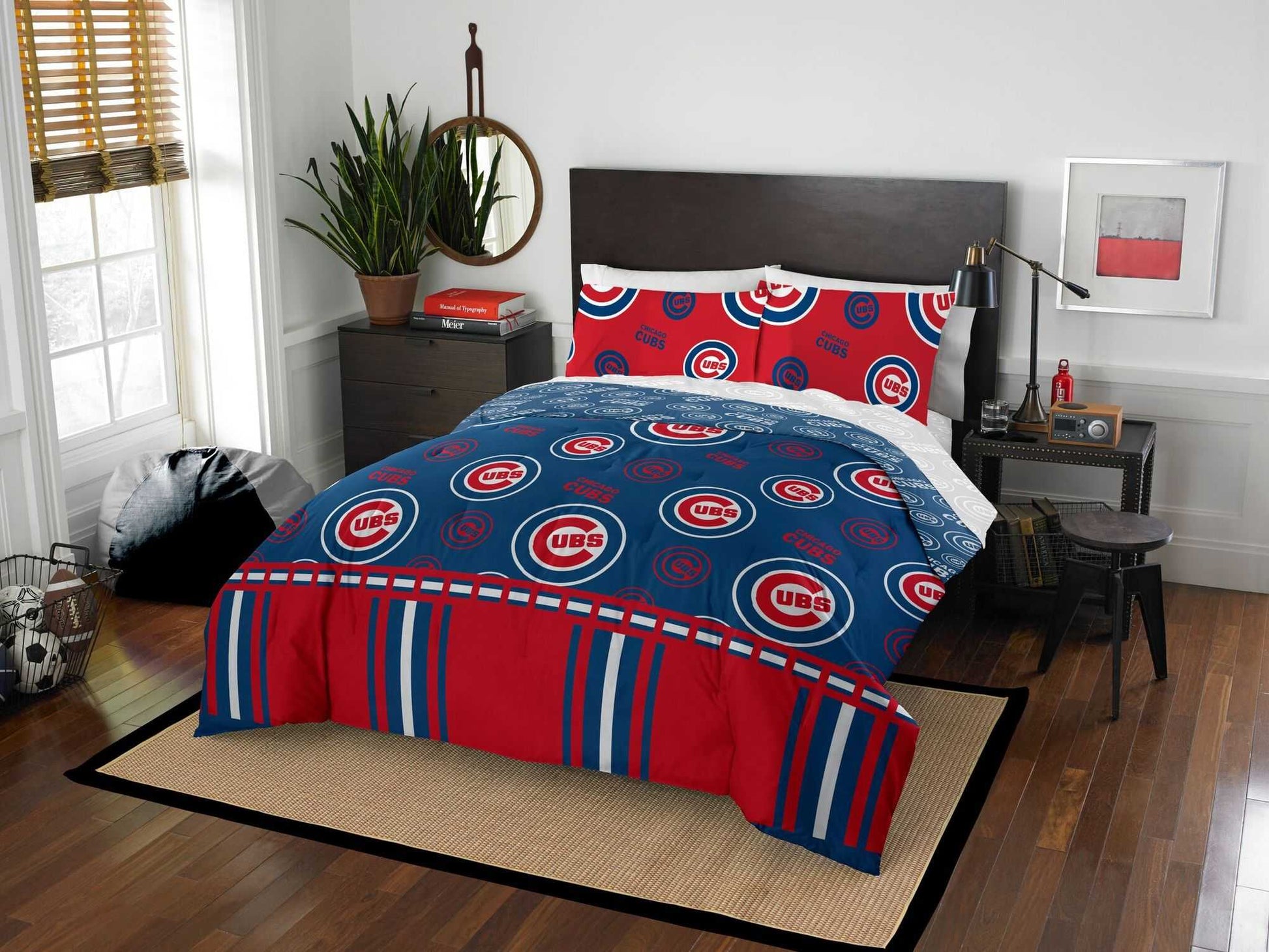 Chicago Cubs OFFICIAL MLB Full Bed In Bag Set - luxuryhomedecoridea.com