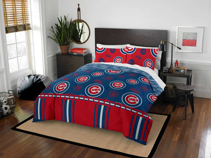 Chicago Cubs OFFICIAL MLB Full Bed In Bag Set - luxuryhomedecoridea.com