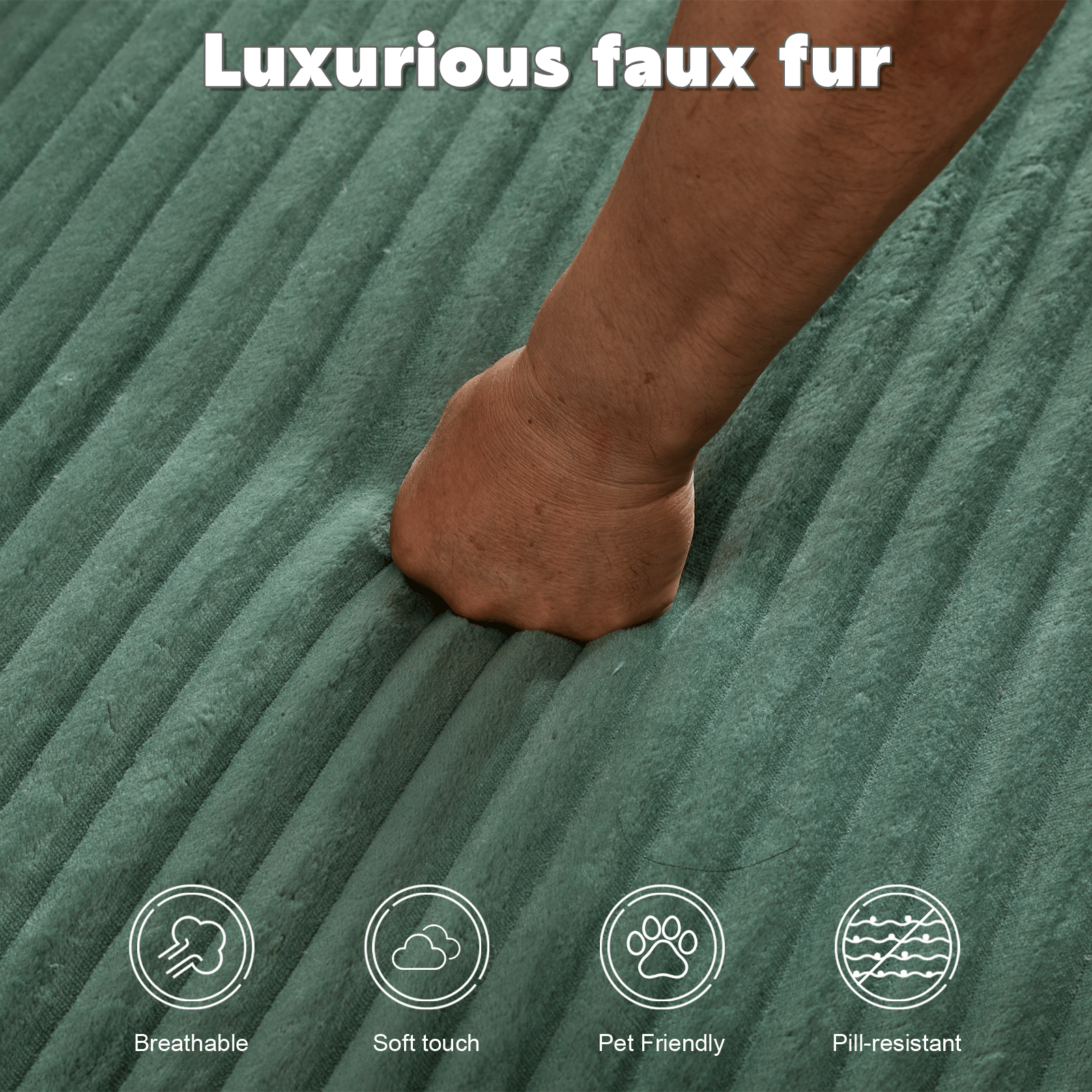 Double Chaise Lounge Chair Indoor,Oversized Upholstered Sleeper Cloud Couch,Deep Seat Luxury Sofa Bed,Sectional Sofa Chaise Love-seat,Corduroy Reading Chair for Living Room,No Assembly Required - luxuryhomedecoridea.com