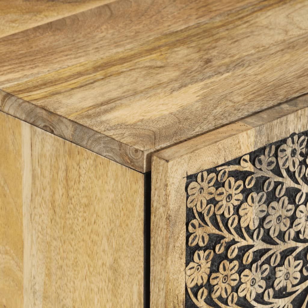 2 Piece Bathroom Furniture Set Solid Wood Mango - luxuryhomedecoridea.com