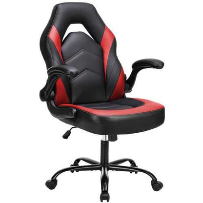 Ergonomic Office Computer Home Gaming Desk Chair Adjustable PU Leather Racing Chair Flip-up Armrest For Christmas Furniture - luxuryhomedecoridea.com