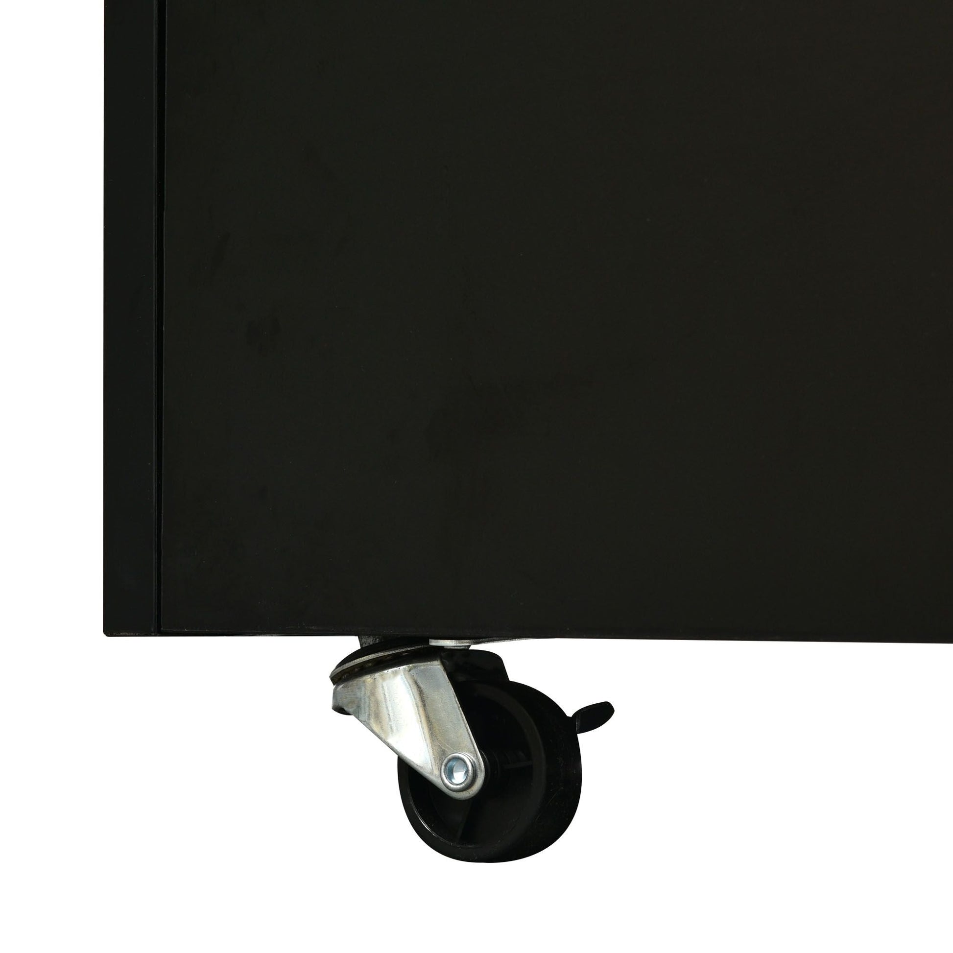 [VIDEO provided] ON-TREND Contemporary Coffee Table with Faux Marble Top, Rectangle Cocktail Table with Caster Wheels, Moderate Luxury Center Table with Gold Metal Bars for Living Room, Black - luxuryhomedecoridea.com