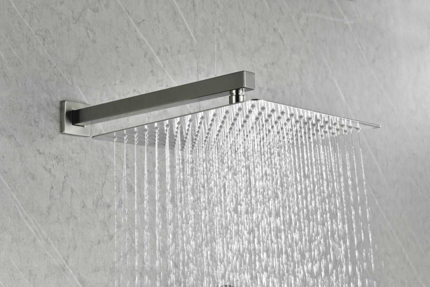 12 inch Wall Mount Rainfall Square Shower Head - luxuryhomedecoridea.com