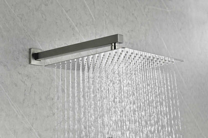 12 inch Wall Mount Rainfall Square Shower Head - luxuryhomedecoridea.com
