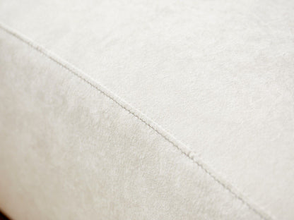 132" Curved Sofa with Throw Pillows, 6 Seater Luxury Velvet Couch with Half Moon Design and High-Density Foam, Ideal for Modern Living Room, Office & Apartment, Ivory - luxuryhomedecoridea.com