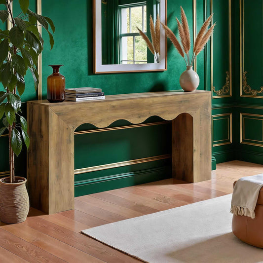 Console Table, Wooden Sofa Table Entryway Table with Storage - luxuryhomedecoridea.com