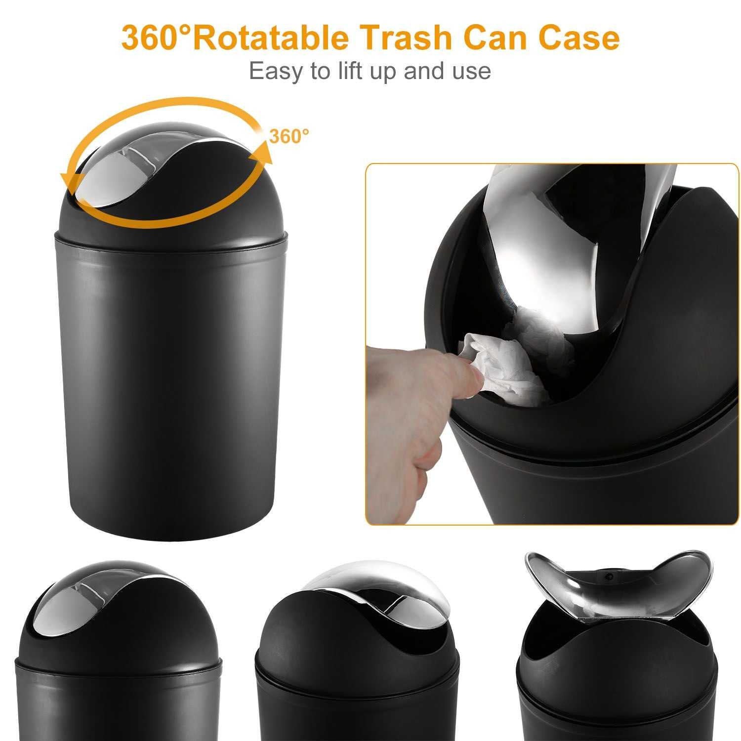 Bathroom Accessories Set 6 Pcs Bathroom Set Ensemble Complete Soap Dispenser Toothbrush Holder - luxuryhomedecoridea.com