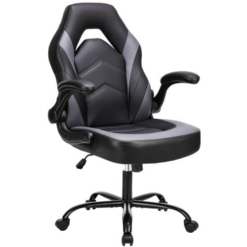 Ergonomic Office Computer Home Gaming Desk Chair Adjustable PU Leather Racing Chair Flip-up Armrest For Christmas Furniture luxury home decor