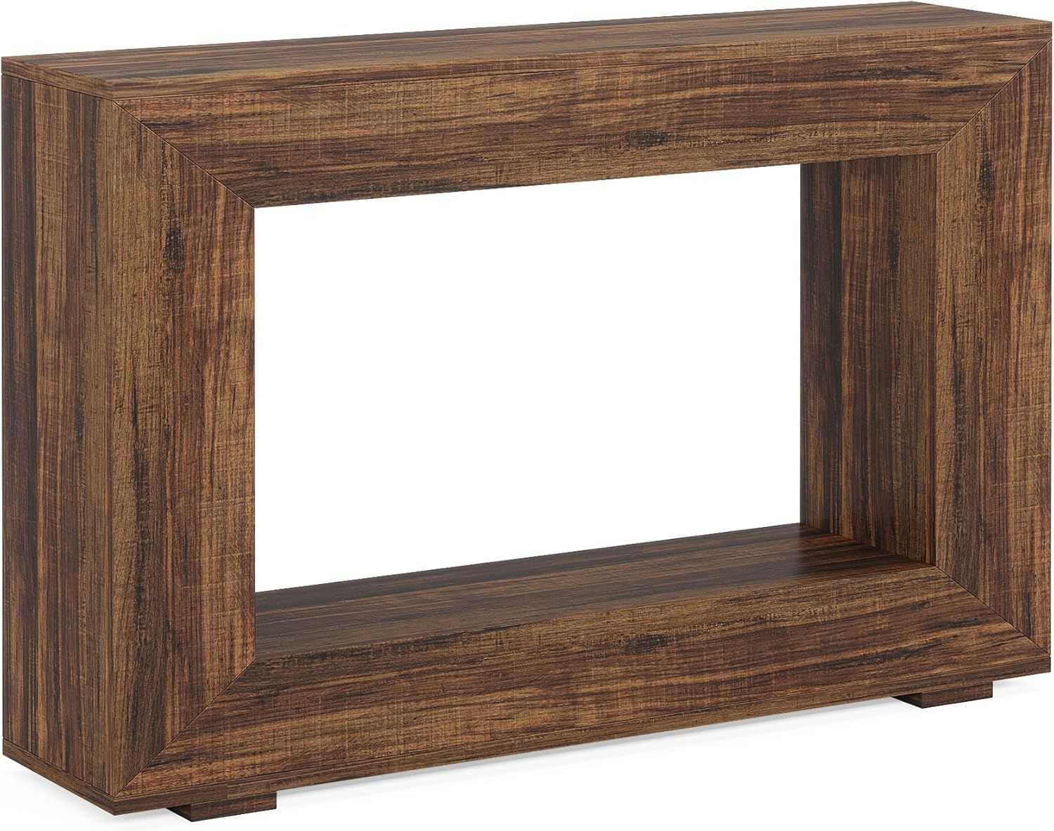Farmhouse Console Table, Rustic Wood Entryway Sofa Table with Storage - luxuryhomedecoridea.com